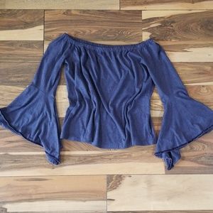 Loft NWOT off shoulder bell sleeve top